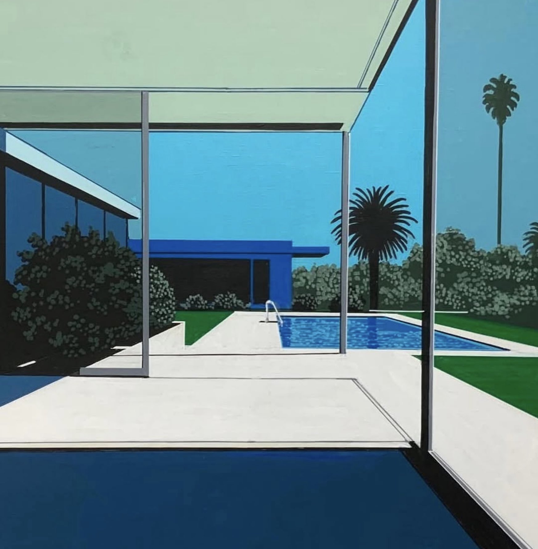 上永井正  洋画　「風景」 上永井正 洋画「風景」