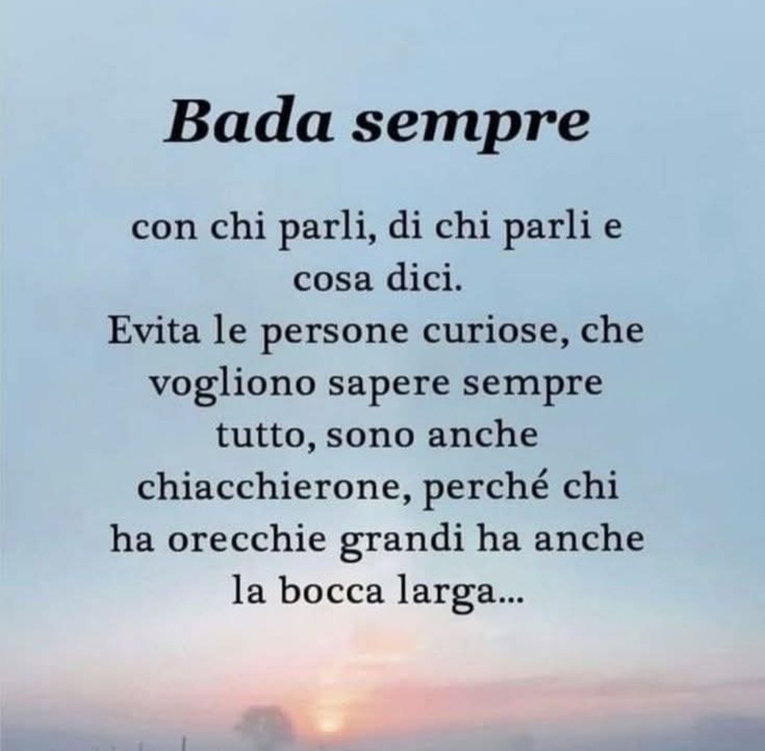 Buongiorno amici di X.