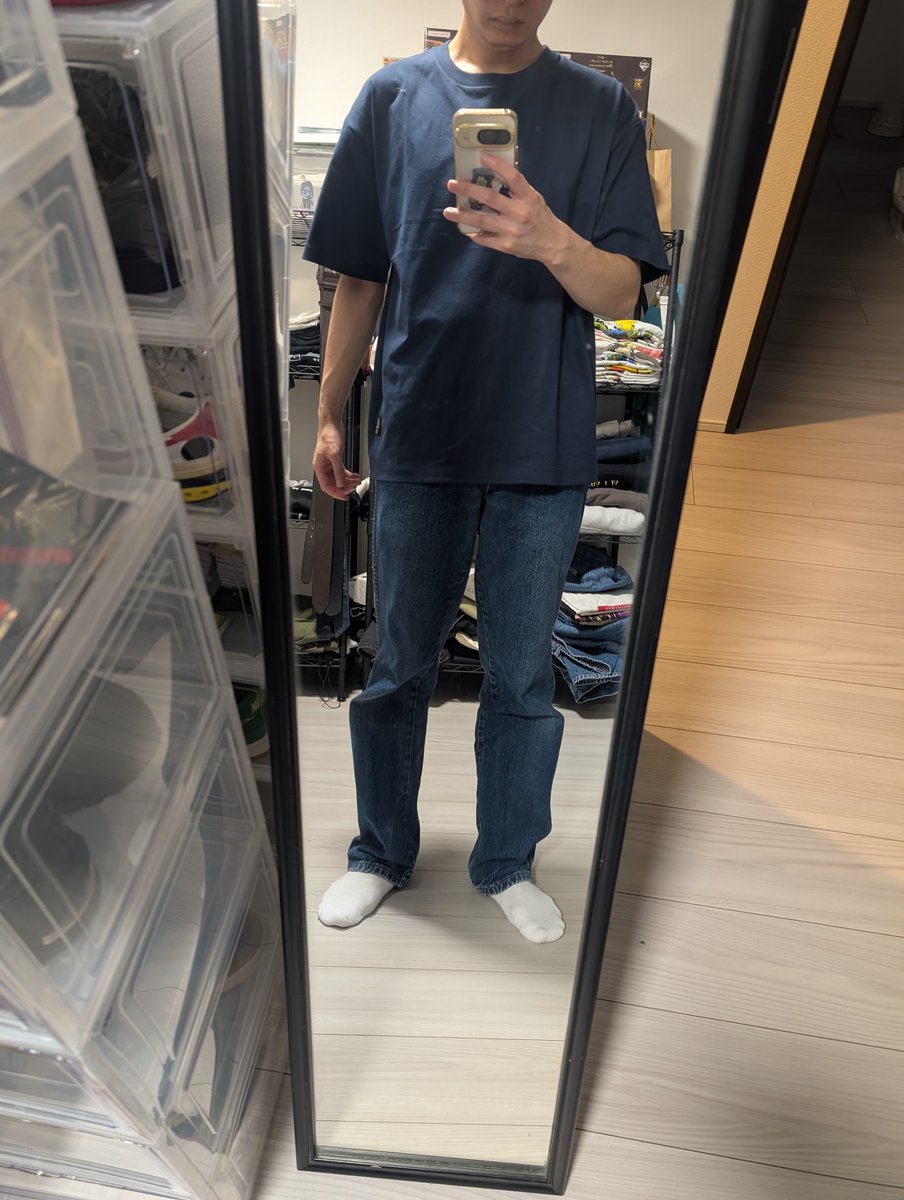 uvershota1's tweet photo. A.D.D.I.C.T Original Plain Tee [X]届いたから着てみました
着心地良い、強いて言うならもうちょっと身幅狭くてもいいかなーと思いました！
@addict_snkrs27
@ub_addict
#ADS1 https://t.co/0Lyk385TI3