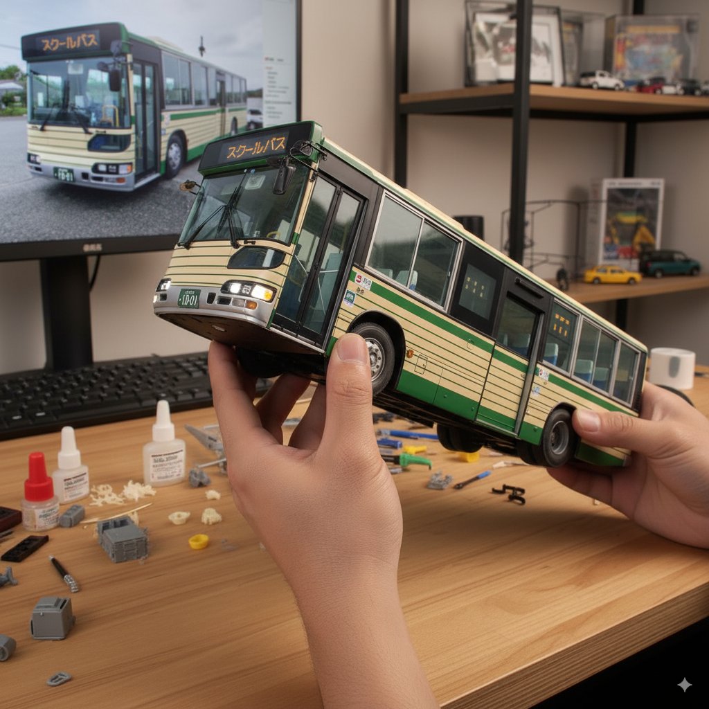 oitakotsufan's tweet image. お疲れ様です🤗
AI生成
1001号と1107号と74号です🚌
プラモデル風にされちゃいました😅凄い時代になったもんだ。#大分交通 #AI生成 #GoogleAIStudio