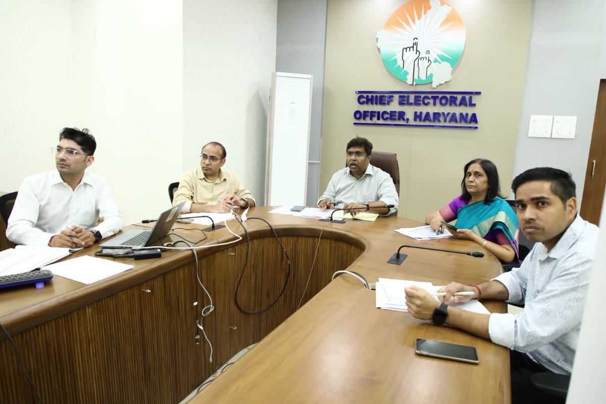 Review meeting via Video Conference held with all the DEOs along with EROs to discuss the Preparedness of SIR (Special Intensive Revision) on 15.09.2025