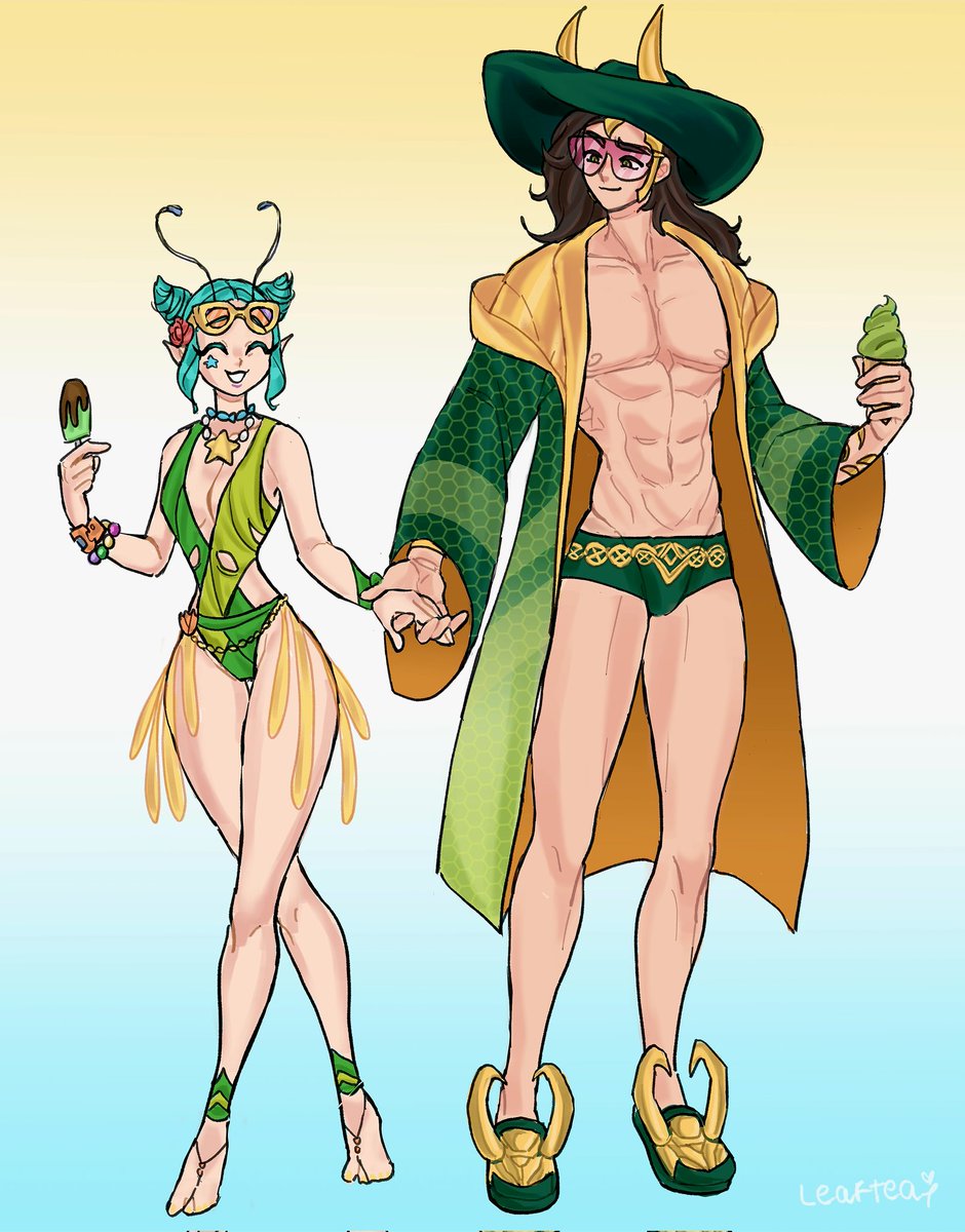 Leaftears's tweet photo. Ice cream 🍦💚 For @AirishiaChu~
#MarvelRivals #MarvelRivalsfanart #lotis #frostbug #loki #mantis https://t.co/1ld3Qedhgx