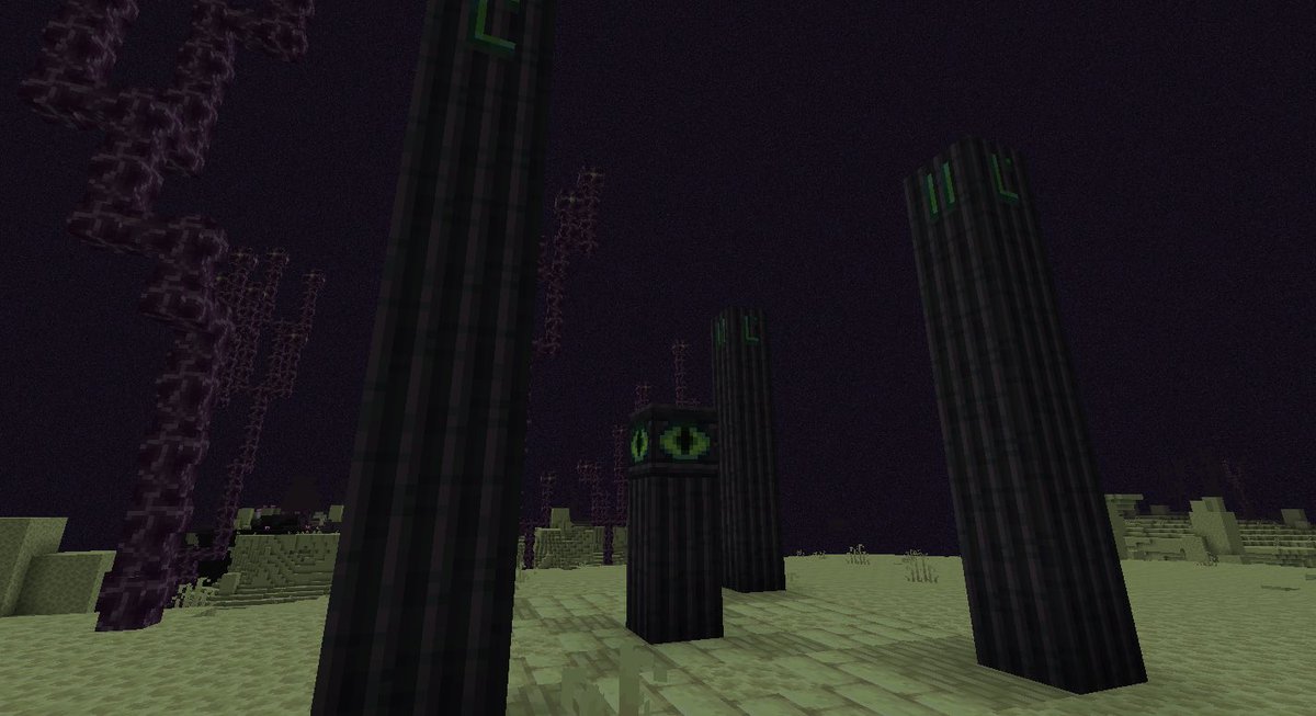 _1Gian1_'s tweet image. End Runes 
This structure can contain the seeker block which lets you teleport around the end if the block is linked to another! 
#minecraftidea #MinecraftLIVE #Minecraft #minecraftart