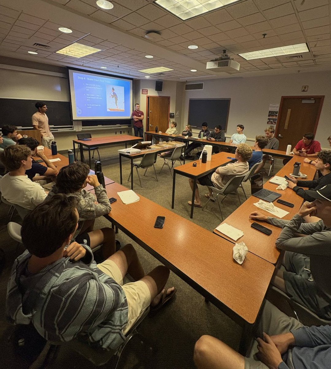 First meeting of the year ✅ Last week, we had an intro meeting in collaboration with <a href="/pumpdotfun/">pump.fun</a> (and some pizza). Excited to onboard new members to BC Blockchain 🚀🦅