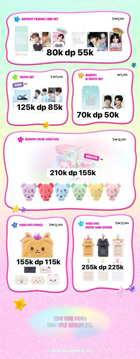 [OPEN PO] NCT WISH - “FIND YOUR COLOR” MD 

💰detail price in pict~

✅ est bersih ina
✅ go
🏠 jogja - malang