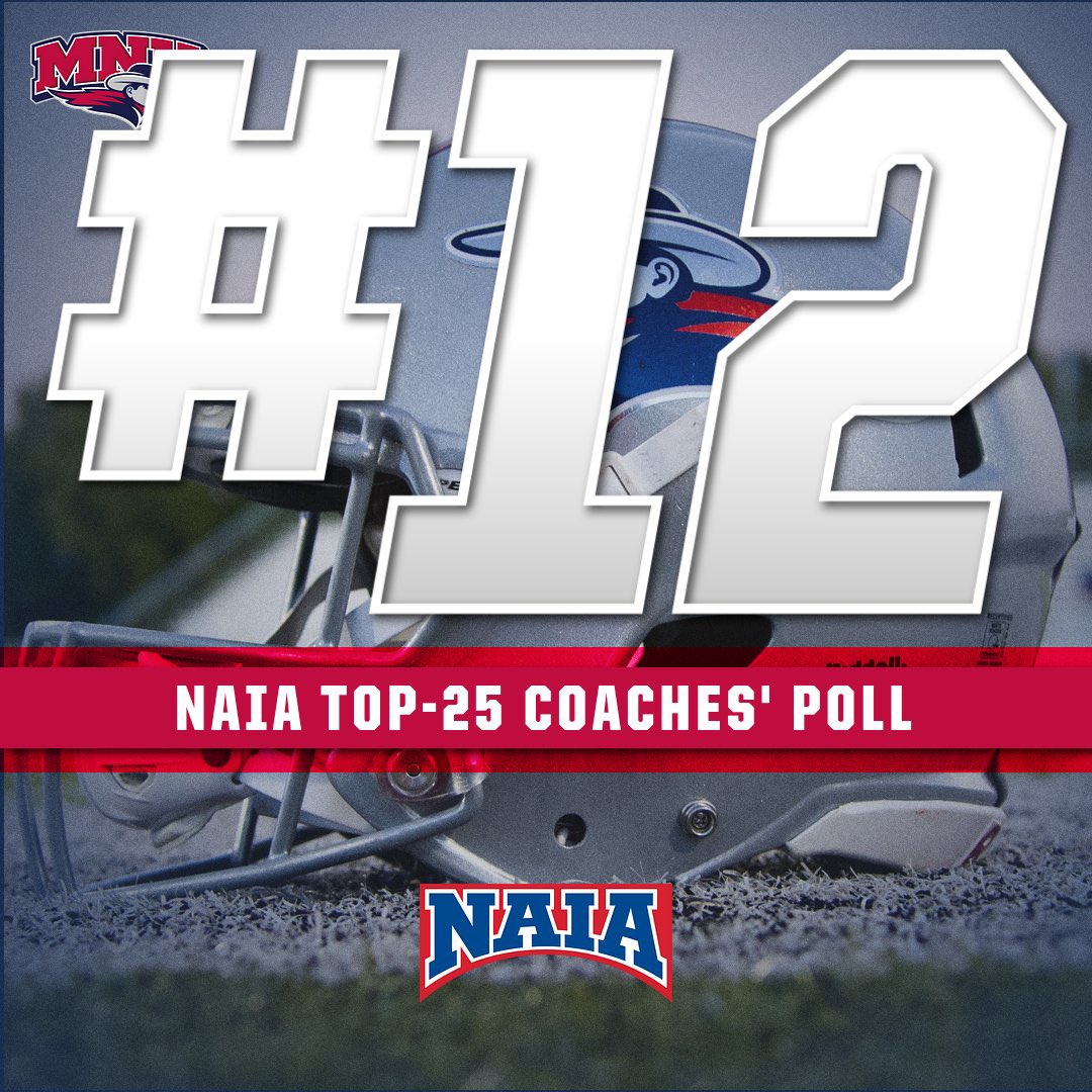 🏈 <a href="/MNUFootball_/">MNUFootball</a> is #12 in the latest NAIA Top-25 Coaches’ Poll! #FearTheNeer