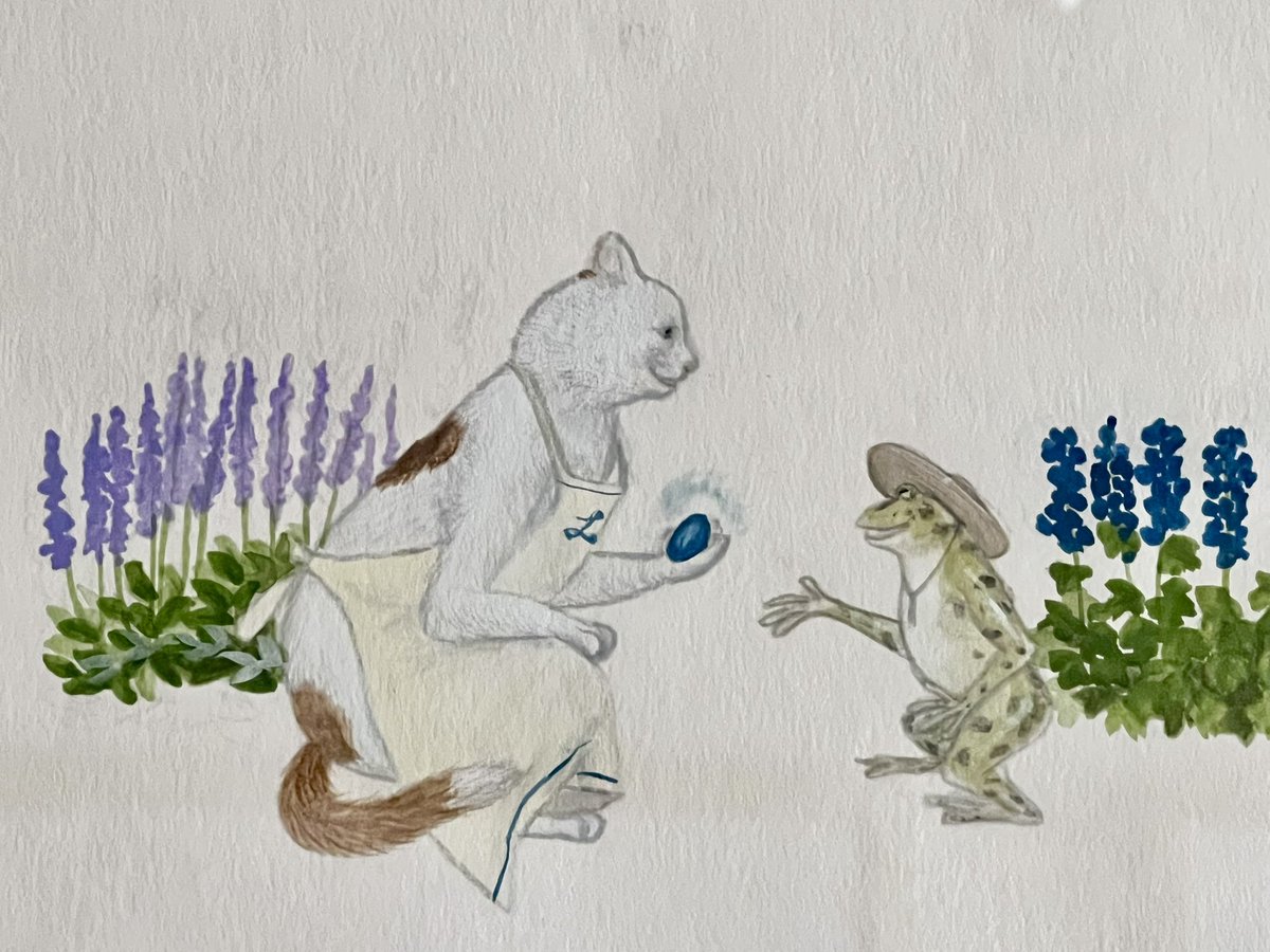 庄野ナホコ「Books & Birds」展 原画 美品 庄野ナホコ「Books & Birds