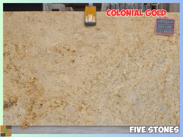 5iveStones's tweet image. Export-ready beauty!
📍 Colonial Gold | Lot 2873
📏 339 x 196 cm | 2 cm thick
🧱 72 slabs | 478 sq.m
From Five Stones Exports – Indian granite for global architecture 🌍
#ColonialGold #GraniteSlabs #FiveStonesExports #IndianStone #StoneForExport