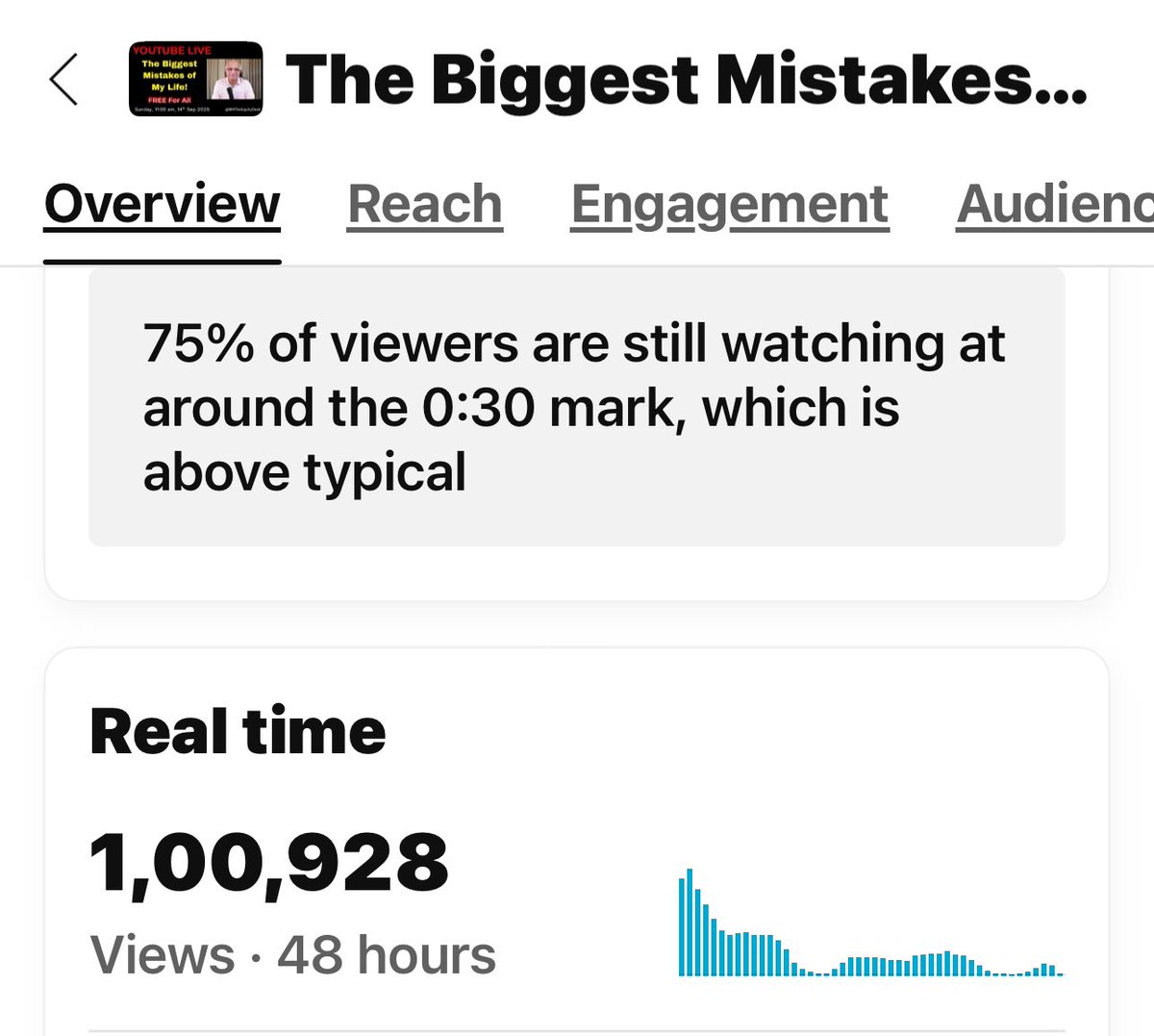 BMTheEquityDesk's tweet image. A 3 hour monologue of a person hitting 100,000+ views within 48 hours is a great start!
Should we do these off-market topics more often?
youtube.com/live/j9lSmX-pd…
