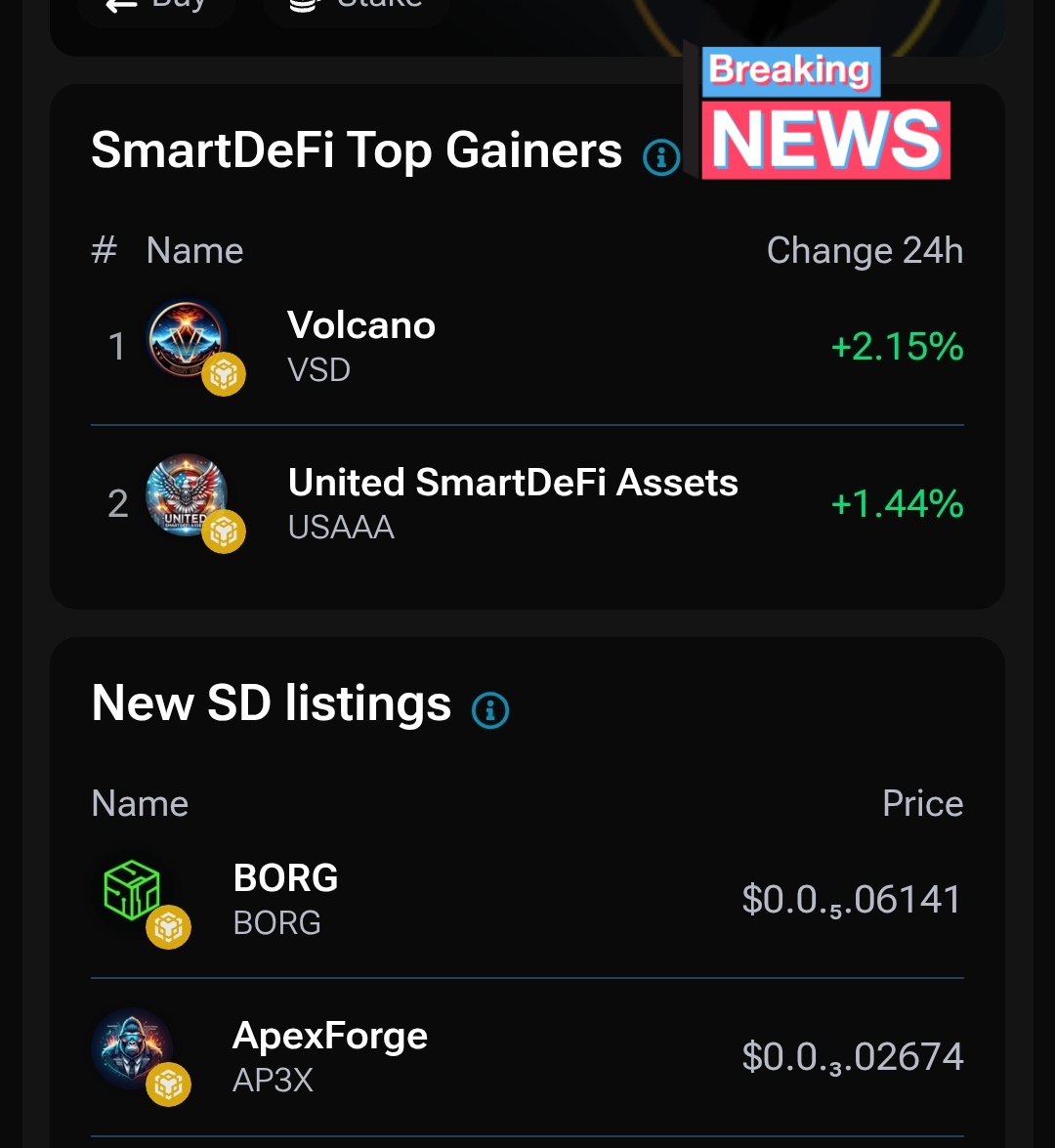 yoga2earn's tweet photo. $VSD Top #1 on #SmartDeFi platform⚡⚡ https://t.co/eh5lXE6Dtt