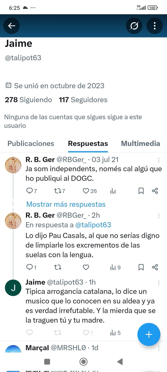 Jaime el intelectual, que se considera a la altura de Pau Casals.
