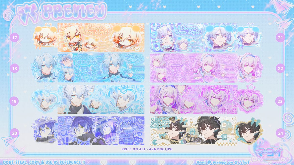 mxayoi's tweet image. 🌻 Help RT pls, thx 🍭

Haii, dlm rangka 3rd anniv ngeBA aku ada Clearance SALE 96 layout ready stock kemarin 🫶  Price mulai dari 5k-11k bs cek alt di slide (๑•ᴗ•๑) Payment bisa via QRIS ♡

Yuk jajan! Boleh cek thread ada leot bright &amp;amp; dark ♡‧₊˚

#zonauang #zonajajan