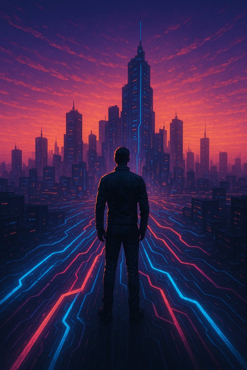 H1manshuSharmaa's tweet photo. Neon veins stretch across the city.
The first hum of protocol fills the air.
Agents align, turning silence into blueprint.
This isnβt just morning-itβs tomorrow in motion.
#GoodMorning #BuildInPublic #AI #MultiAgent #Cyberpunk #EfficiencX #PhoenixProtocol https://t.co/qoGnFcafYy
