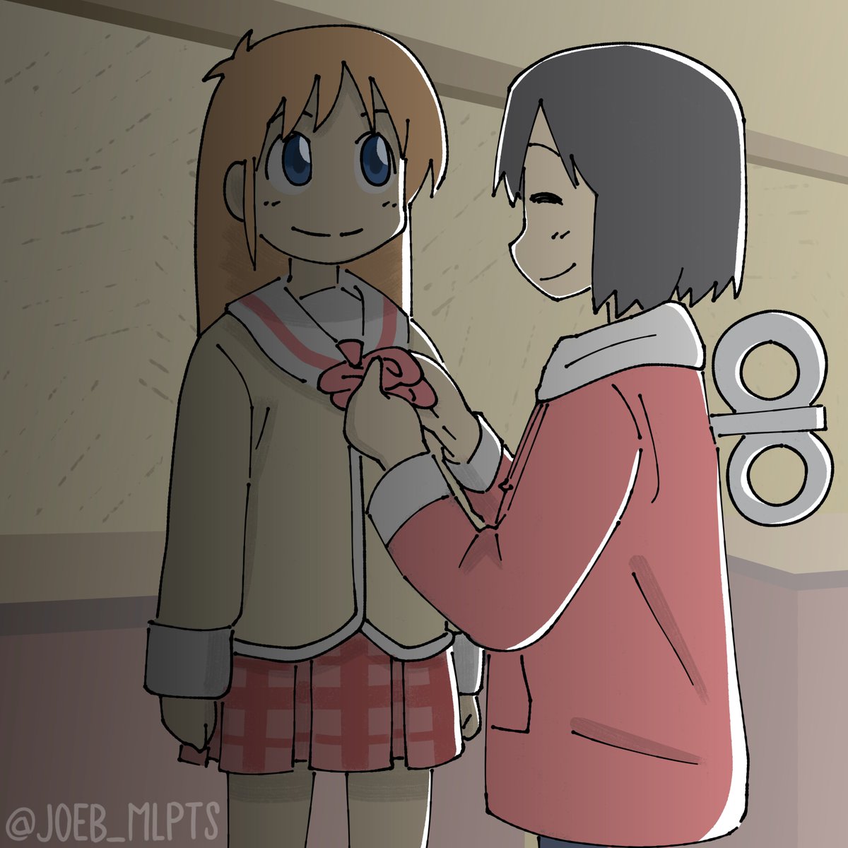 JOEB_MLPTS's tweet image. I feel incapable of drawing so I fixed one of my old ones.
#Nichijou #日常