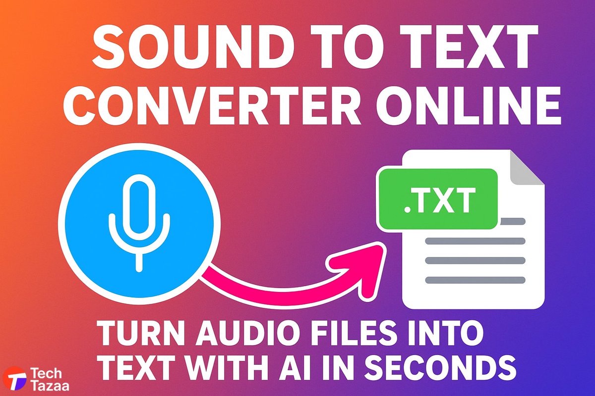 TechTazaa's tweet image. ⌛ Save time. 🧠 Boost productivity.
With 𝐀𝐈 𝐚𝐮𝐝𝐢𝐨 𝐭𝐨 𝐭𝐞𝐱𝐭 𝐜𝐨𝐧𝐯𝐞𝐫𝐭𝐞𝐫𝐬, transform any audio file into accurate text instantly.

Check out our latest blog 👉 techtazaa.com/sound-to-text-…

#TechTazaa #SoundToText #AudioToText #AIConverter  #AudioToTextConverter