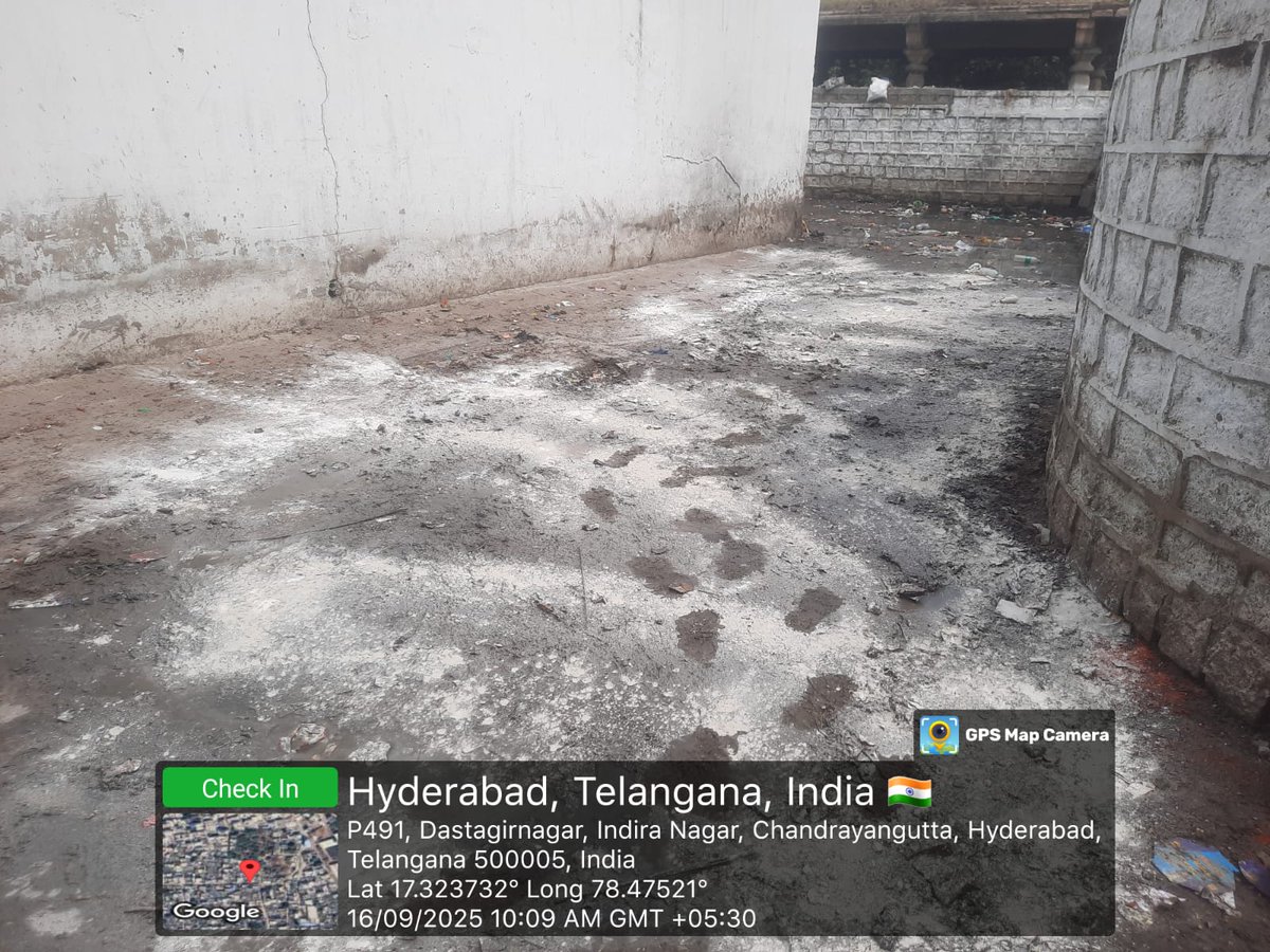 AMOHcircle8's tweet photo. @SyedAbdulShafi1 @GHMCOnline @CommissionrGHMC @revanth_anumula @asadowaisi @DCChandrayangut Complaint attended https://t.co/4JihXQMGRB