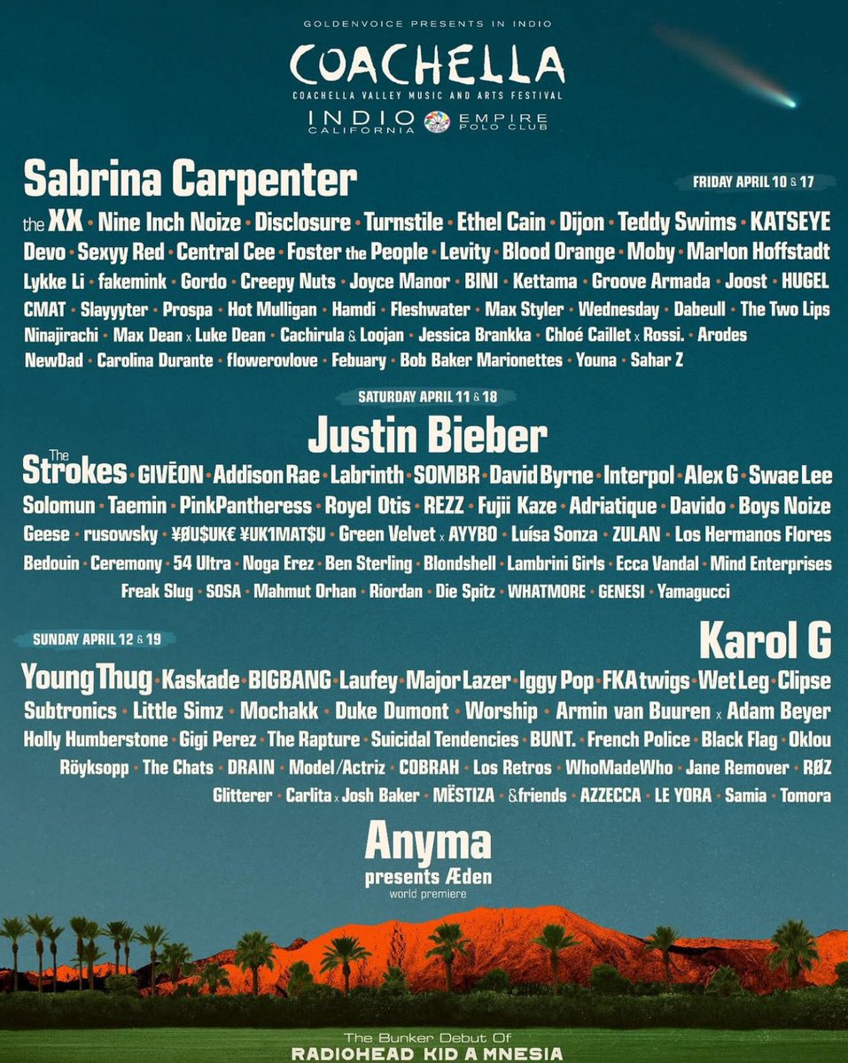 JustinsTourNews's tweet image. #BIEBERCHELLA 🌵