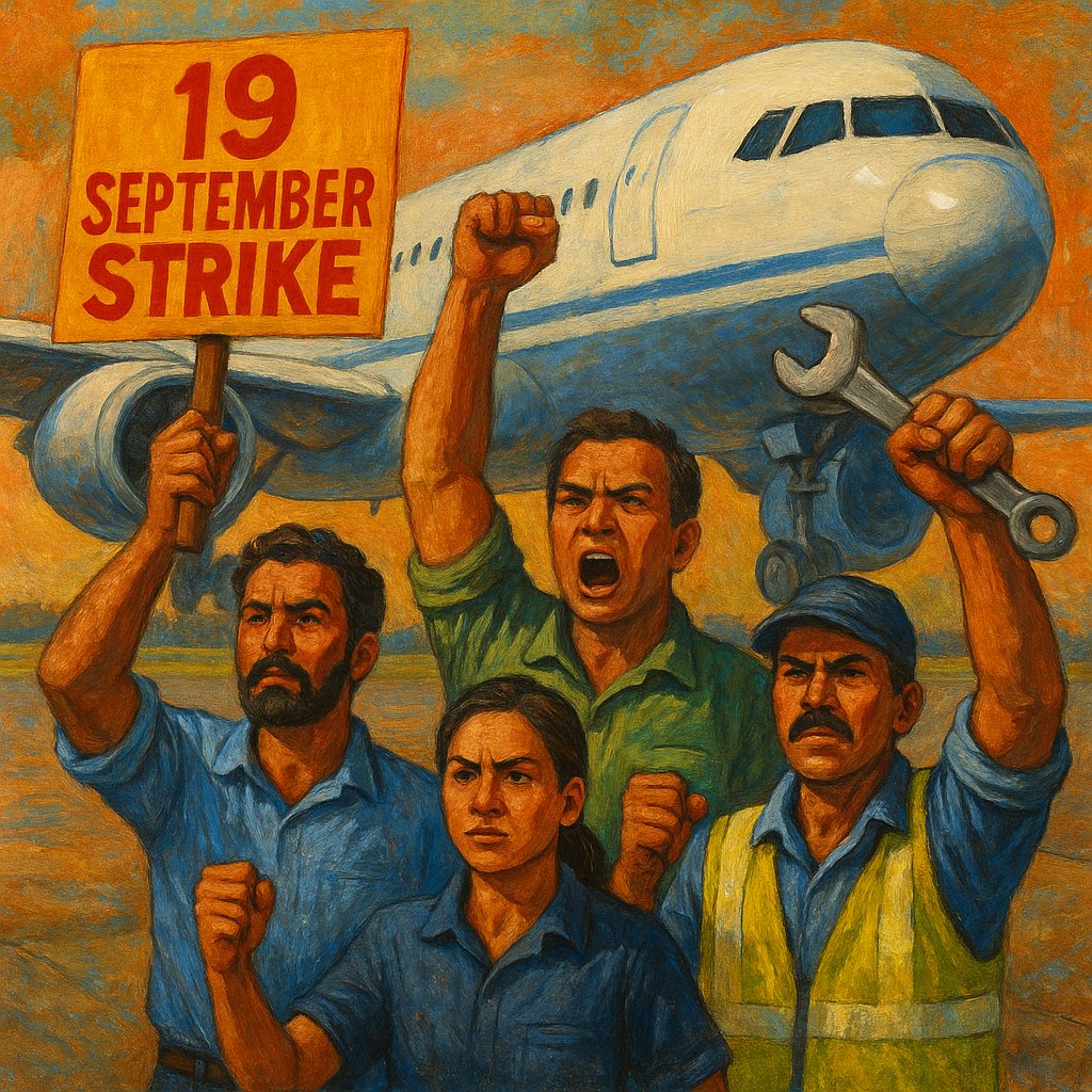 RahulPatel48974's tweet photo. We work nights to keep passengers safe.
Don't we deserve job security?
@MoCA_GoI @RamMNK
@DGCAIndia @AIESL_MRO
#FTE2Permanent
#UniteForPermanent
#strike 
#Aviation https://t.co/PUh9sz4m2M