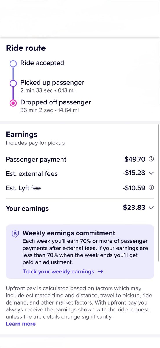 Banglaviews's tweet photo. @AskLyft how much money one poor Lyft driver make when you suck their blood like this ? https://t.co/YRygmPY70Y