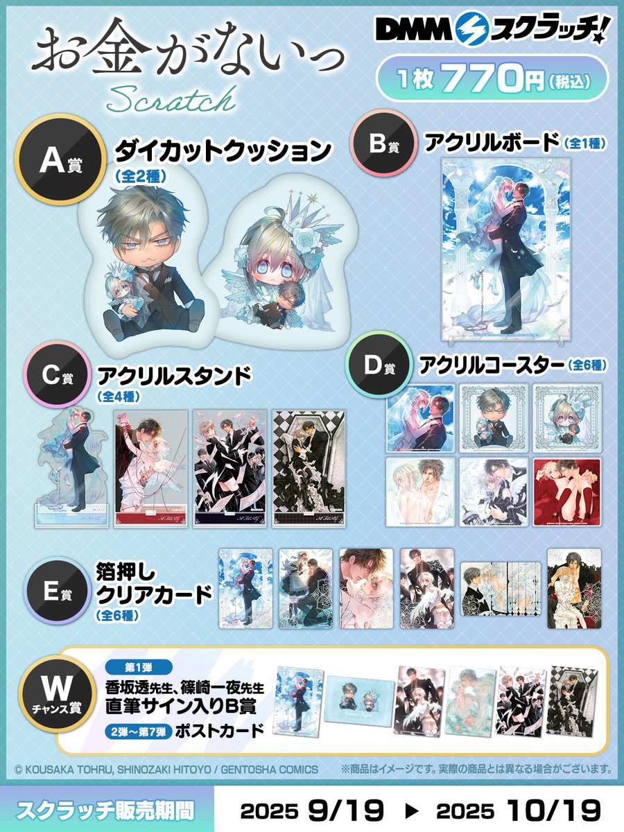 DMMスクラッチ様の「#お金がないっ くじ第二弾」の当選品が我が家に