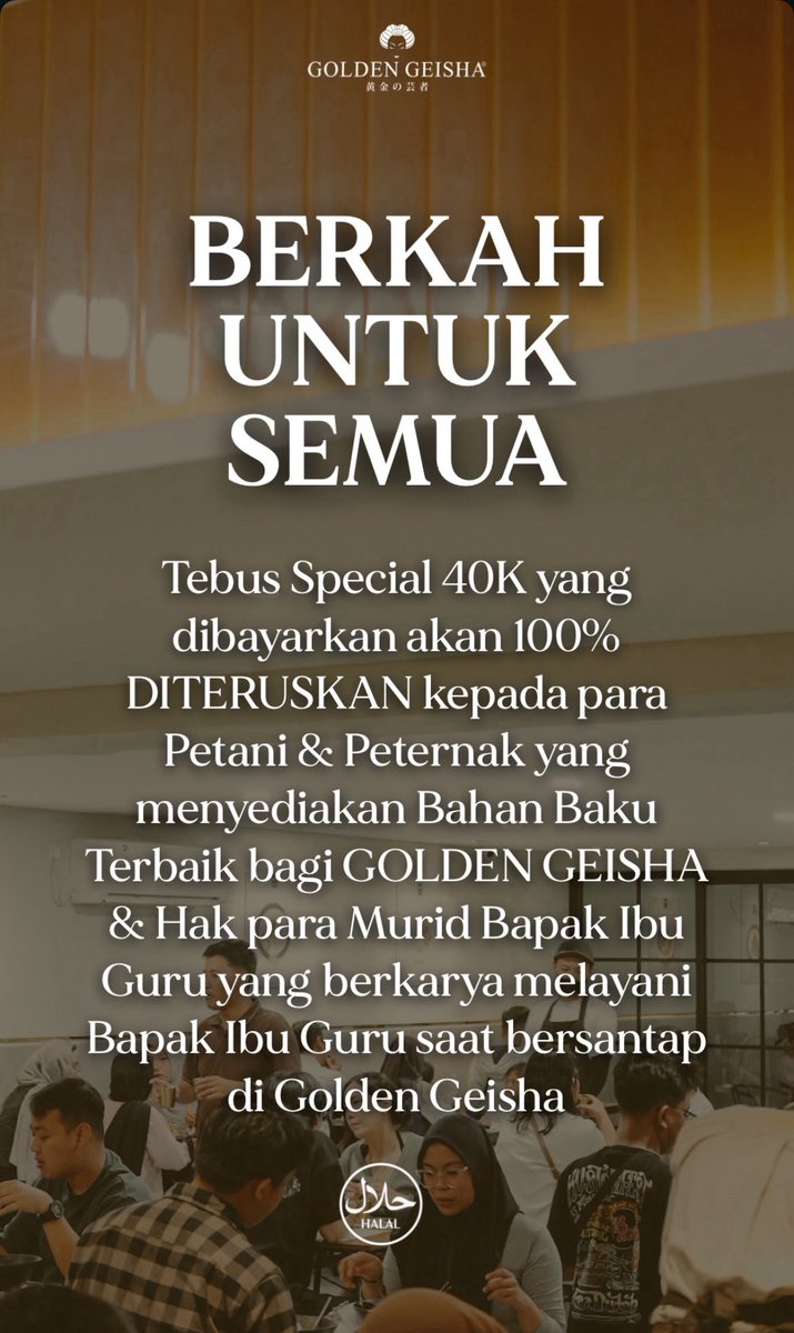 javafoodie_'s tweet photo. Gebrakan Golden Geisha.. 
ngasih paket spesial buat Guru/Dosen !!
Best deal bangettt 🙏🏻🙏🏻🥲

Cuma sampai 30 September yak!! https://t.co/klDbzTCzVm