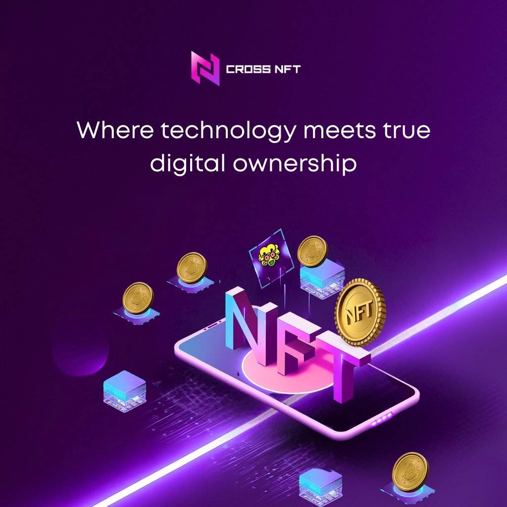 CrossNFT_'s tweet photo. CrossNFT is more than a marketplace — it’s your gateway to building, collecting, and owning NFTs that define your digital identity. 
#crossnft #NFTCommunity #NFTs https://t.co/FCpr0AY91L