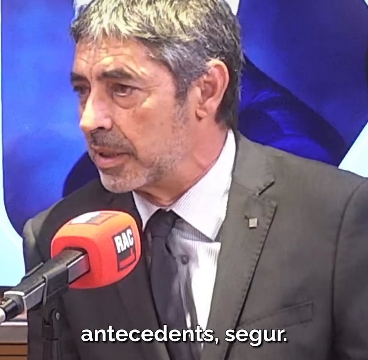 Trapero reconeix que hi ha persones detingudes amb mes de 100 antecedents a bcn…Son molts antecedents…Es una vergonya. Ens pren per idiotes?. RT