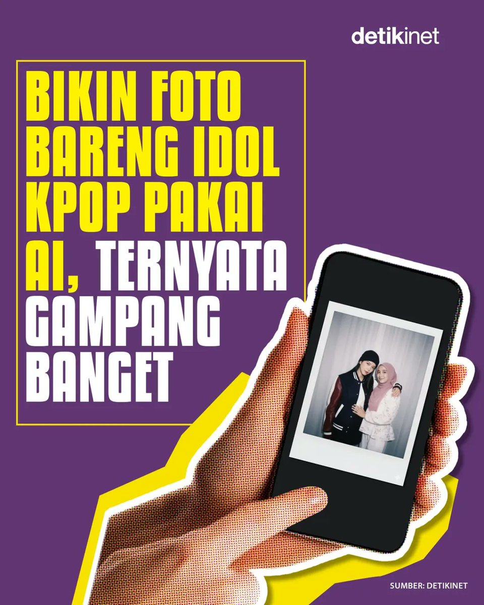 detikinet's tweet image. Lagi viral foto polaroid bareng idol Kpop pakai Gemini AI. ✨ detikers udah coba? Ternyata begini cara buatnya, gampang banget! 👉 

Lihat selengkapnya di sini!
&amp;gt;&amp;gt;  inet.detik.com/tips-dan-trik/…

#tips #trick #Gemini #ai #idol #detikInet