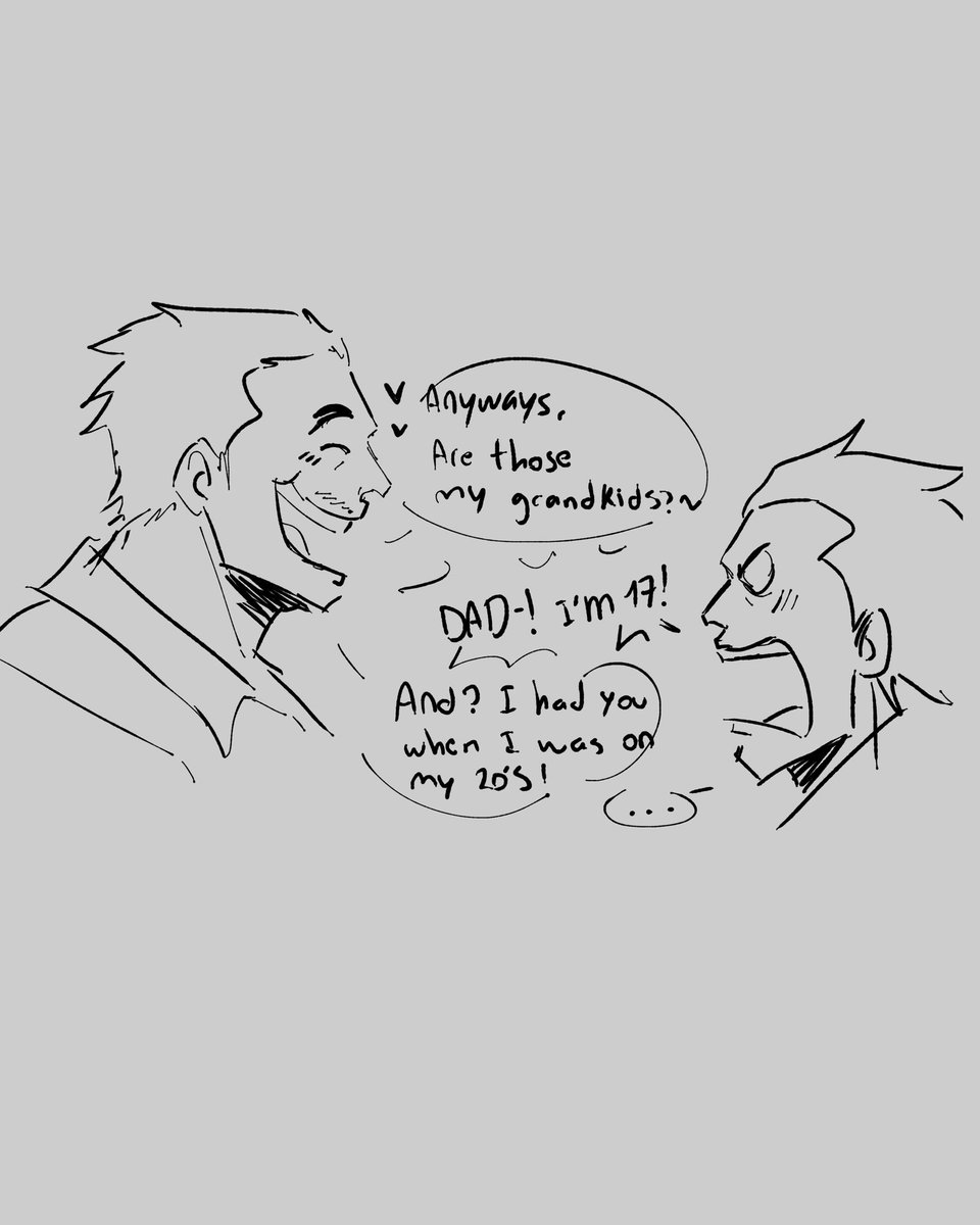 Garp's reaction to his baby holding babies