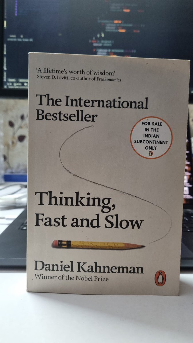Probably the most challenging book I ever read but worth it!
#DanielKahneman #Thinkingfastandslow