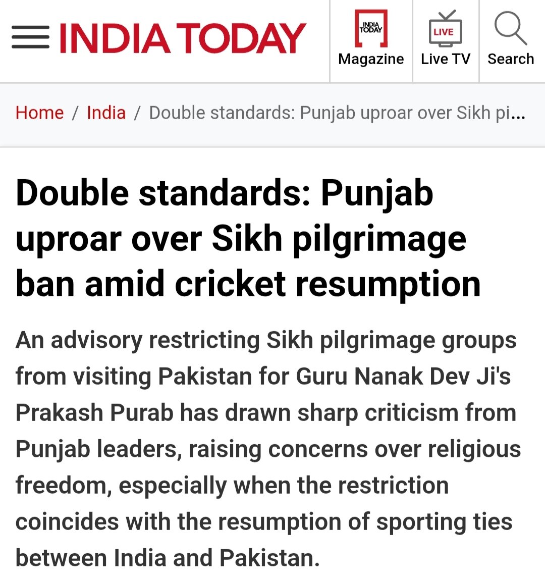 gswaraich6's tweet photo. Article 18 of the UN Declaration of Human Rights safeguards right to practice one's faith & Art. 25 of the Indian Constitution enshrines it as a fundamental right. Yet, why are Sikhs in India being denied this very fundamental right ? one that is even given to war criminals. https://t.co/a3bDU6AN8S