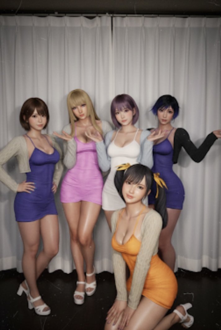 The K-pop group these five girls &amp; these are photos behind the scenes before going out on stage! who is your bias? #TEKKEN8 #鉄拳8