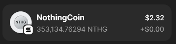 DPumper35871's tweet photo. I bought NothingCoin. And now I own… absolutely nothing.
#MemeCoin https://t.co/nOEEK3LANi