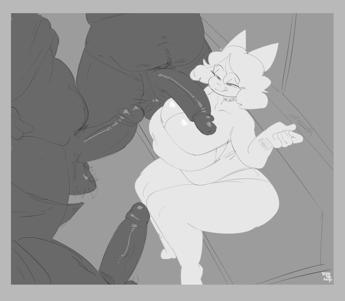 dogeinkk's tweet photo. quick midnight nsfw sketch https://t.co/ZdTTfa1nWH