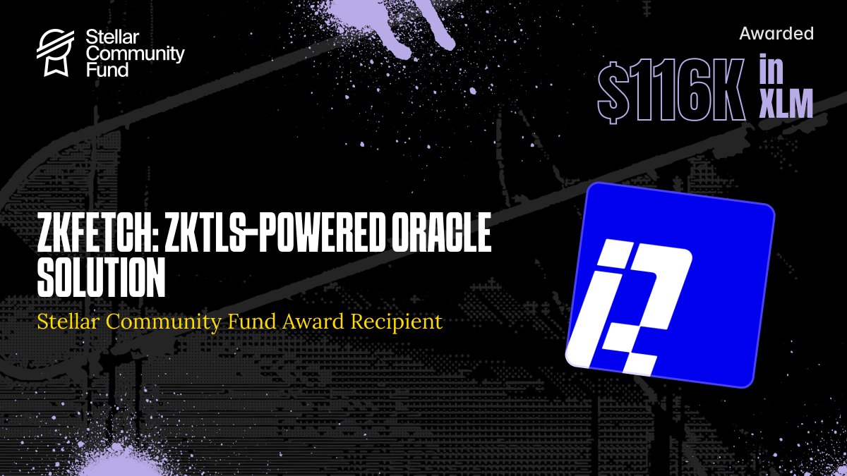reclaimprotocol's tweet image. We are thrilled to share that zkFetch has received an award from the Stellar Community Fund! Excited to contribute to the growth of the Stellar network. Thank you, #StellarCommunityFund!

If you&apos;re looking for a zkTLS-powered oracle on Stellar, come build with us.…