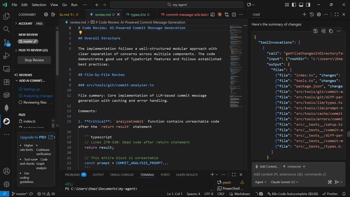 JasEmaz's tweet image. Just picked the first feature for my AI CodeReviewAgent workflow. Structured dev loop begins: plan → build → refactor → review → commit. Excited to see this through! 🚀
@alx_africa @julienbarbier42 @lowercase_life @kalibetre #ALX_AIDEV #buildinpublic