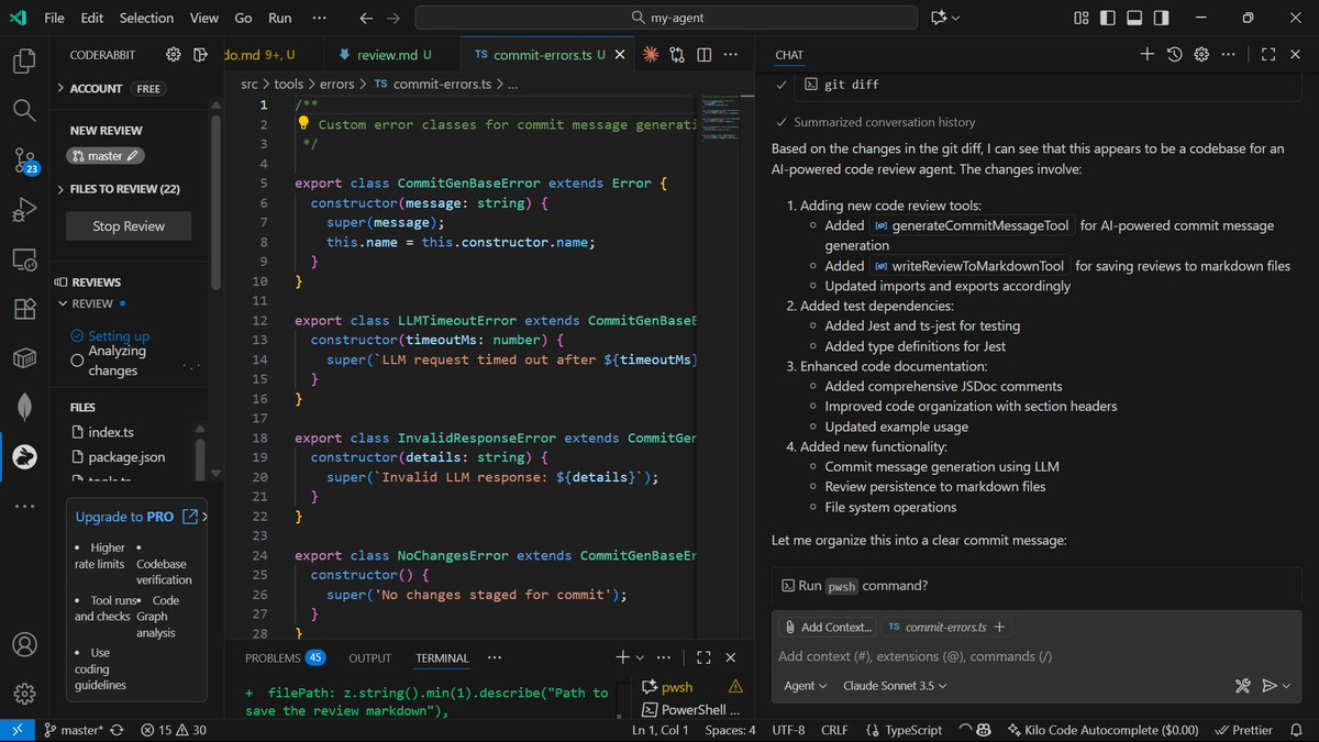 JasEmaz's tweet image. Just picked the first feature for my AI CodeReviewAgent workflow. Structured dev loop begins: plan → build → refactor → review → commit. Excited to see this through! 🚀
@alx_africa @julienbarbier42 @lowercase_life @kalibetre #ALX_AIDEV #buildinpublic