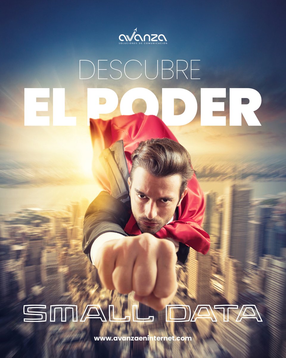 avanzainternet's tweet image. ✨ Claves del #SmallData:
1️⃣ Céntrate en lo relevante
2️⃣ Conecta con la #experiencia humana
3️⃣ Detecta patrones simples
4️⃣ Toma decisiones rápidas
5️⃣ Complementa Big Data
En Avanza te ofrecemos nuestro servicio de Small Data, consúltanos📱
#felizjueves
avanzaeninternet.com/servicio/small…
