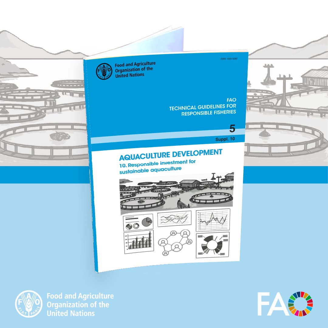 Looking to invest in sustainable aquaculture? 

<a href="/FAOfish/">Fisheries & Aquaculture</a>'s technical guidelines help entrepreneurs &amp; investors secure funding, build sustainable farms, &amp; explore how governments &amp; financial institutions can boost investment in the sector.

Learn more 👉 doi.org/10.4060/cd6544…