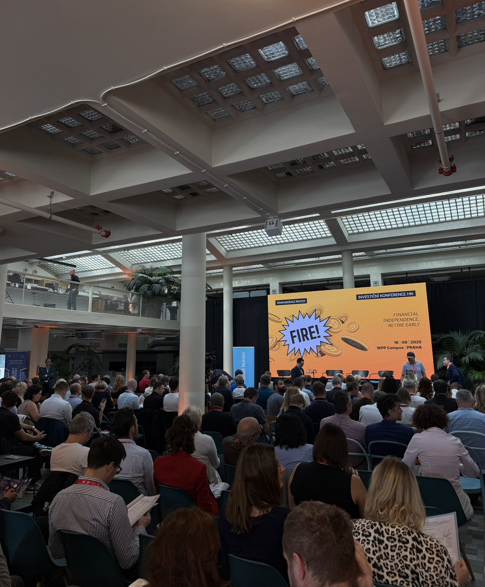hospodarky's tweet photo. 🟡 Začínáme! #FIRE2025 

Generální partner: crowdberry
Hlavní partneři: Air Bank, BDO, DRFG
Partneři: Emun https://t.co/7qzBeVPI6P