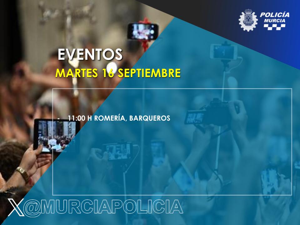 MurciaPolicia's tweet photo. 🚨 A las 11 horas saldrá de #Barqueros una romería que afectará al tráfico.
Sigue las indicaciones de los 👮♂️👮♀️que encontrarás garantizando el buen desarrollo. https://t.co/5h0HjXWPDJ