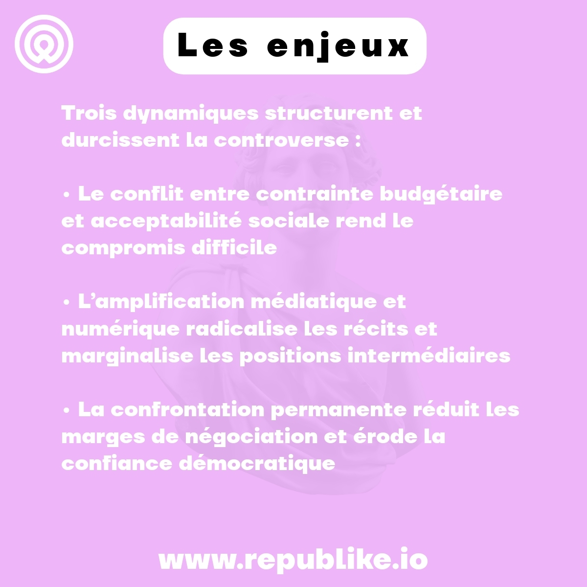 republike_io's tweet photo. Les manifestations en France révèlent une tension immense autour de la réforme des retraites. Gouvernement et syndicats s'opposent sur des questions de justice sociale. Sommes-nous prêts à revisiter notre modèle économique ?
#republike #socialmedia #reformedesretraites #tensionssociales