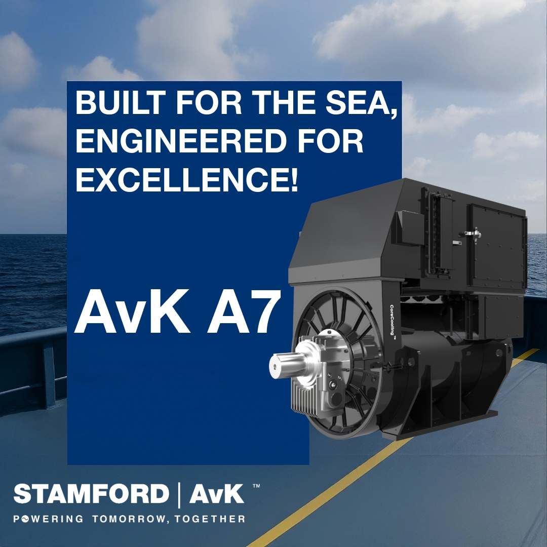 STAMFORDAvK's tweet image. Built for the Sea, Engineered for Excellence!
The AvK A7 alternator is marine-ready with Class F marine rating, sleeve bearing options, and water-cooled configurations.
👉 Learn more: stamfordavk.li/U67n5a-0x3

#STAMFORDAvK #LetsPowerUp #Alternators #AvKRange #ARange #AvKA7 #Marine