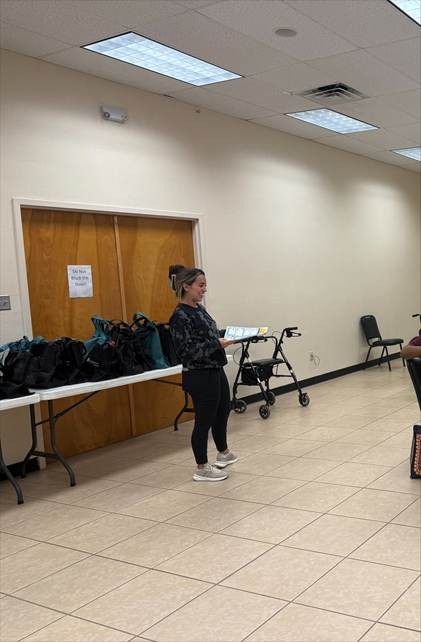 Big thanks to our Rehab Team! 🙌 Frances (Speech), Chelsea (OT), &amp; Kaliea (PT) shared tips and led exercises for 40 seniors at Pearsall Library. 💪👏 Please thank your therapists. They are doing amazing work for our community! ❤️🎉