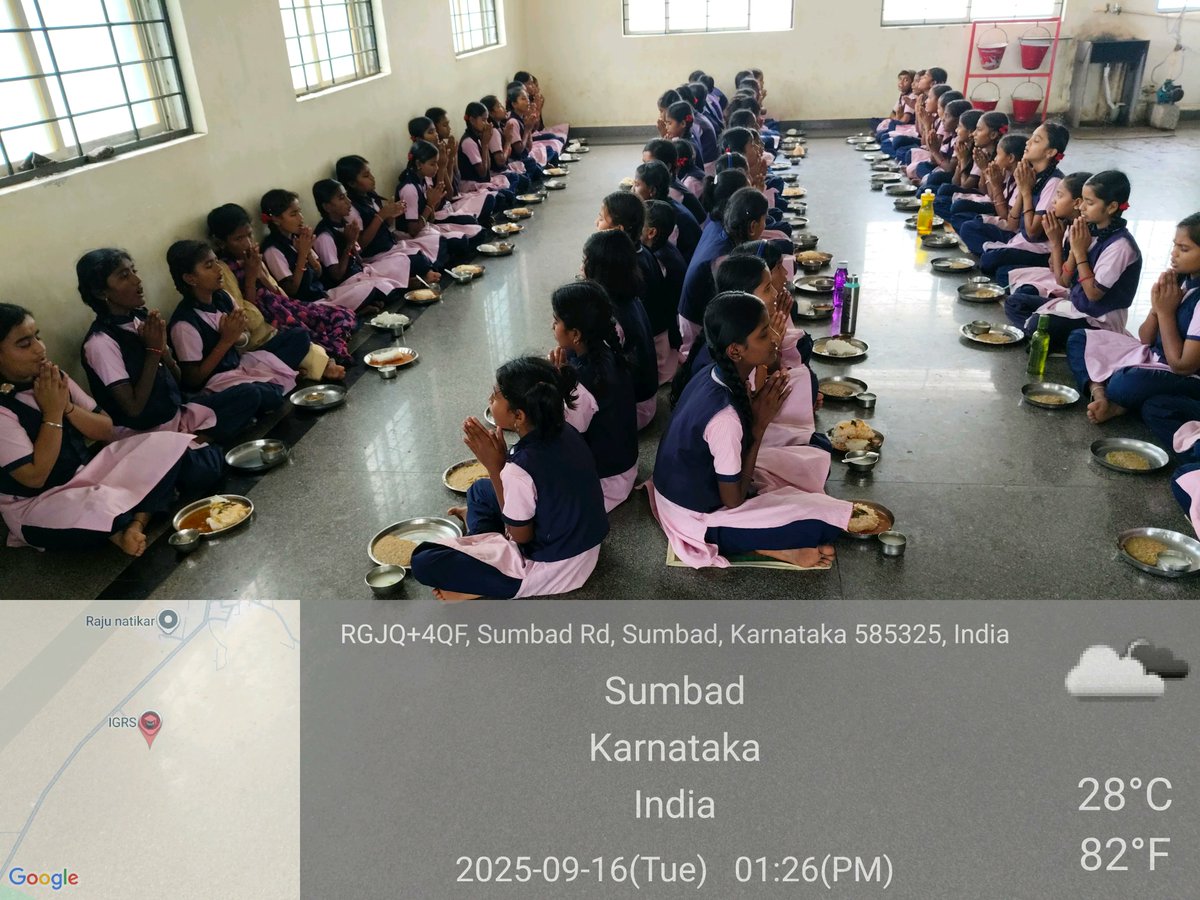 Lunch  #SocialAudit_SWDMeals #SocialWelfare_Karnataka