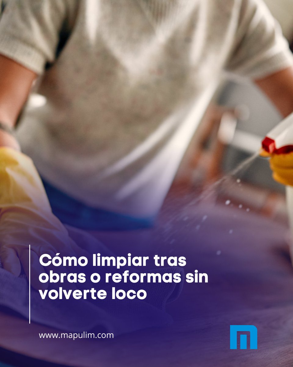 Mapulim's tweet photo. 🏠 ¿Has hecho reformas en casa? ¡Toca dejarlo todo perfecto! 

En nuestro blog te contamos:
◽Cómo limpiar sin volverte loco.
◽Qué productos y máquinas te facilitarán el trabajo.
◽Consejos para conseguir un resultado impecable.

➡️ Accede al artículo: https://t.co/fdakNWvGQQ https://t.co/MyDfSDZc2Y