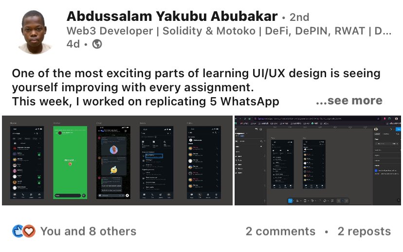 codecreatehq's tweet image. Tutor Spotlight: George Babalola 💙
Meet George, a brilliant Product Designer helping our learners turn ideas into user-centered solutions.
With his practical lessons + design thinking approach, he’s inspiring the next generation of creators 🚀