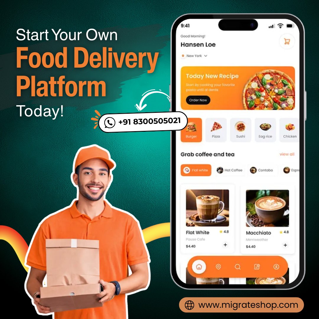 migrateshop's tweet image. Launch your own food delivery business with ease! 🍔🍕 Our ready-made Food Delivery Script helps you build a feature-packed platform like the top apps.
👉Visit: migrateshop.com/deliveroo-clon…
#FoodDeliveryScript #OnDemandApp #StartupSolutions #FoodTech