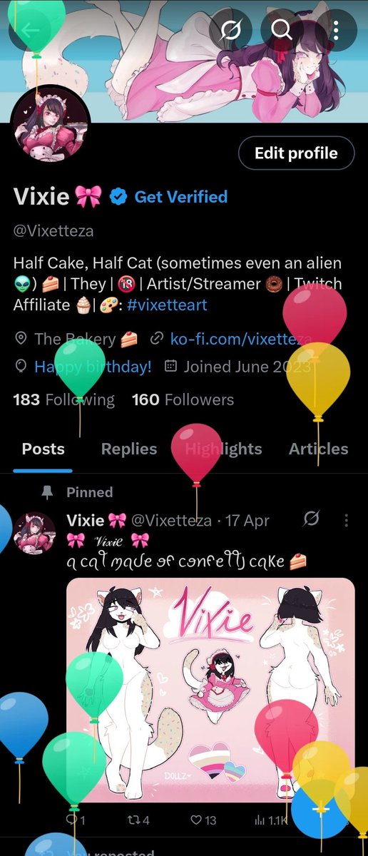It's my birthday!! 🎉🎂

Does this mean I have to bake my own cake? 🩷