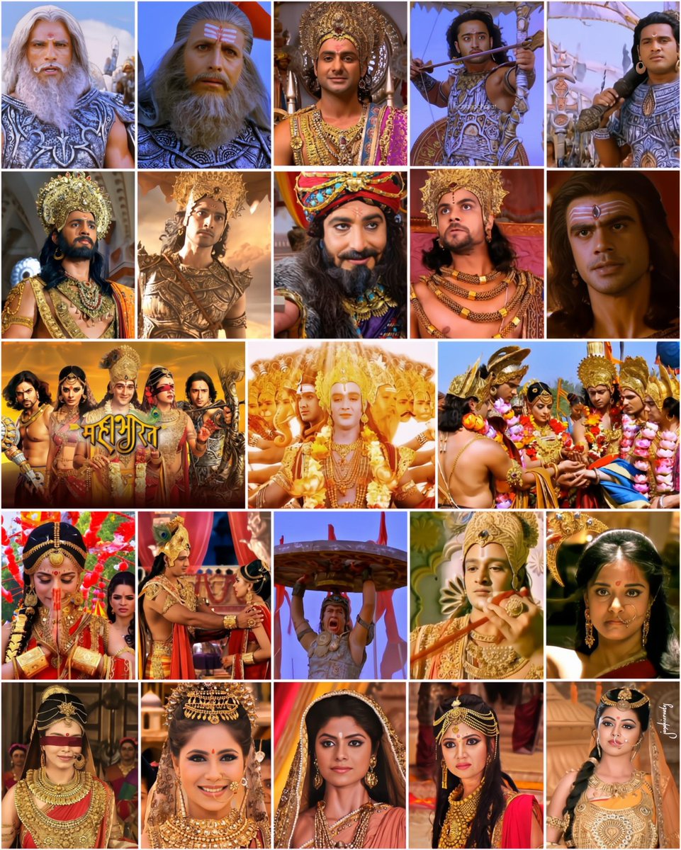 janakisays's tweet image. The Magnum Opus show Mahabharat completes 12 years🥹 it was an epic blockbuster with perfect casting, acting, music and direction 🙌 Congratulations to the entire cast and crew for this once in a lifetime show
@saurabhraajjain #ShaheerSheikh
#SourabhRaajJain #12YearsofMahabharat